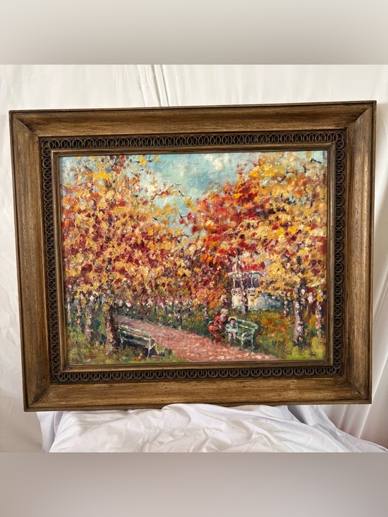 Vintage Other - Vintage original painting wood frame home decor wall hanging artwork boho nature